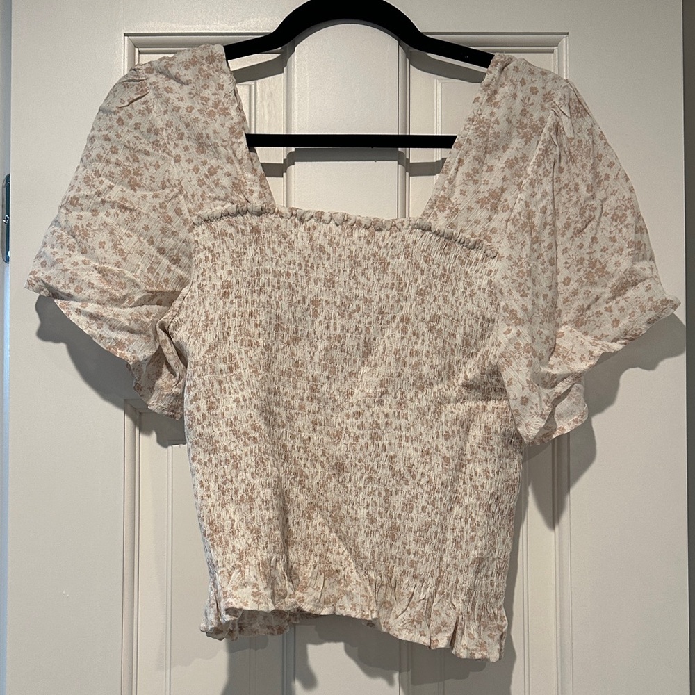 Floral Cream Women's Top